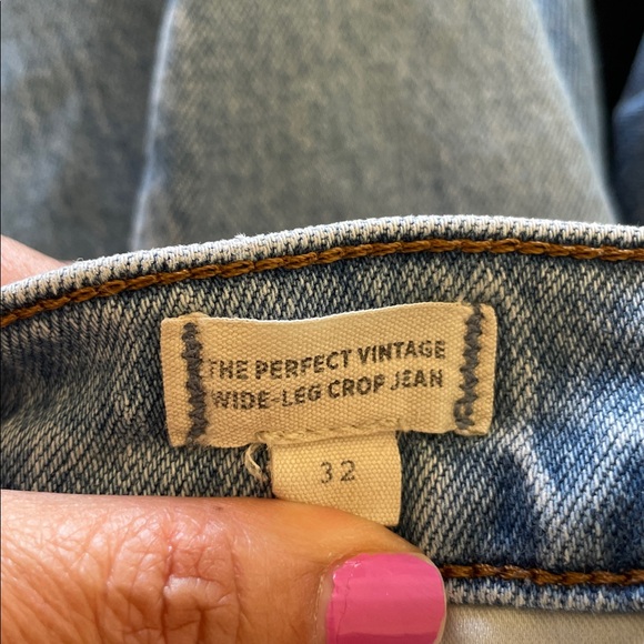 Madewell The Perfect Vintage Wide-Leg Crop Jean in Catlin Wash 32 - Picture 8 of 8